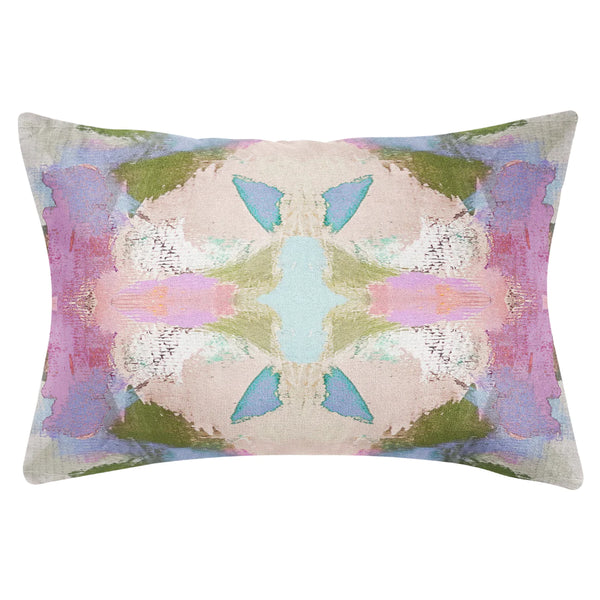 Laura Park Begonia Violet Linen Cotton Pillow
