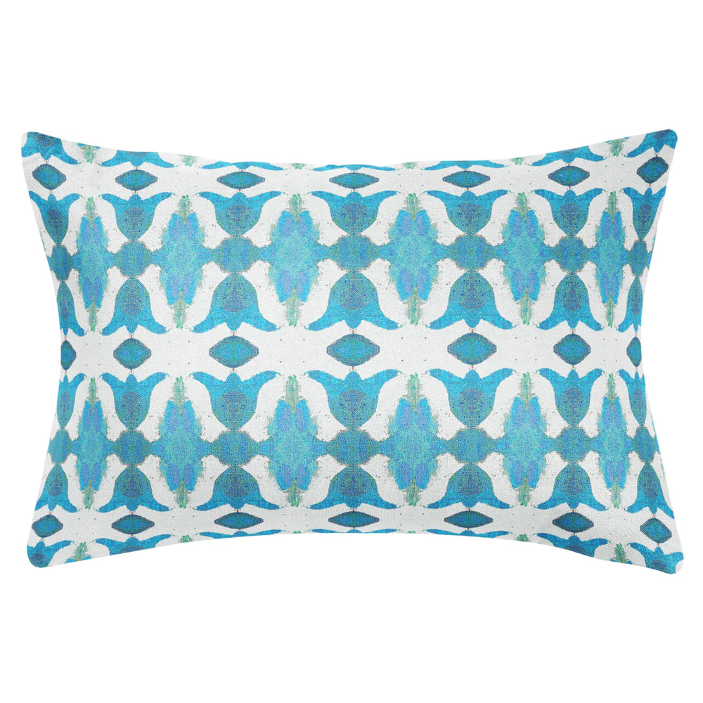 Laura Park Spice Market Blue Linen Cotton Pillow