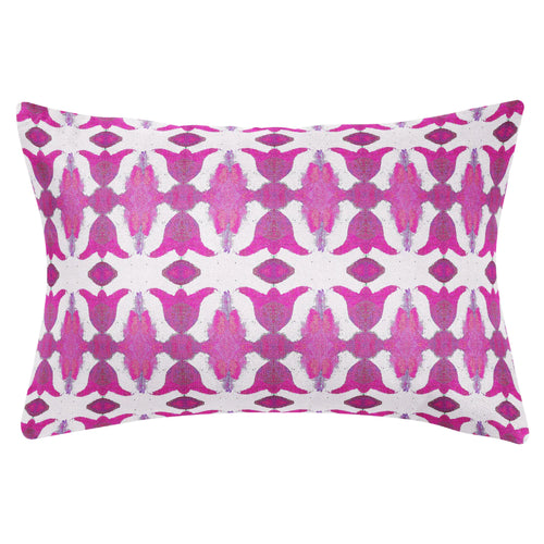 Laura Park Spice Market Rasberry Pink Linen Cotton Pillow