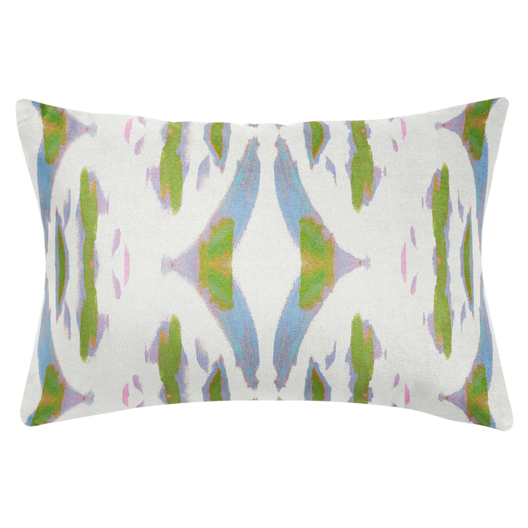 Laura Park Tea Time Violet Linen Cotton Pillow