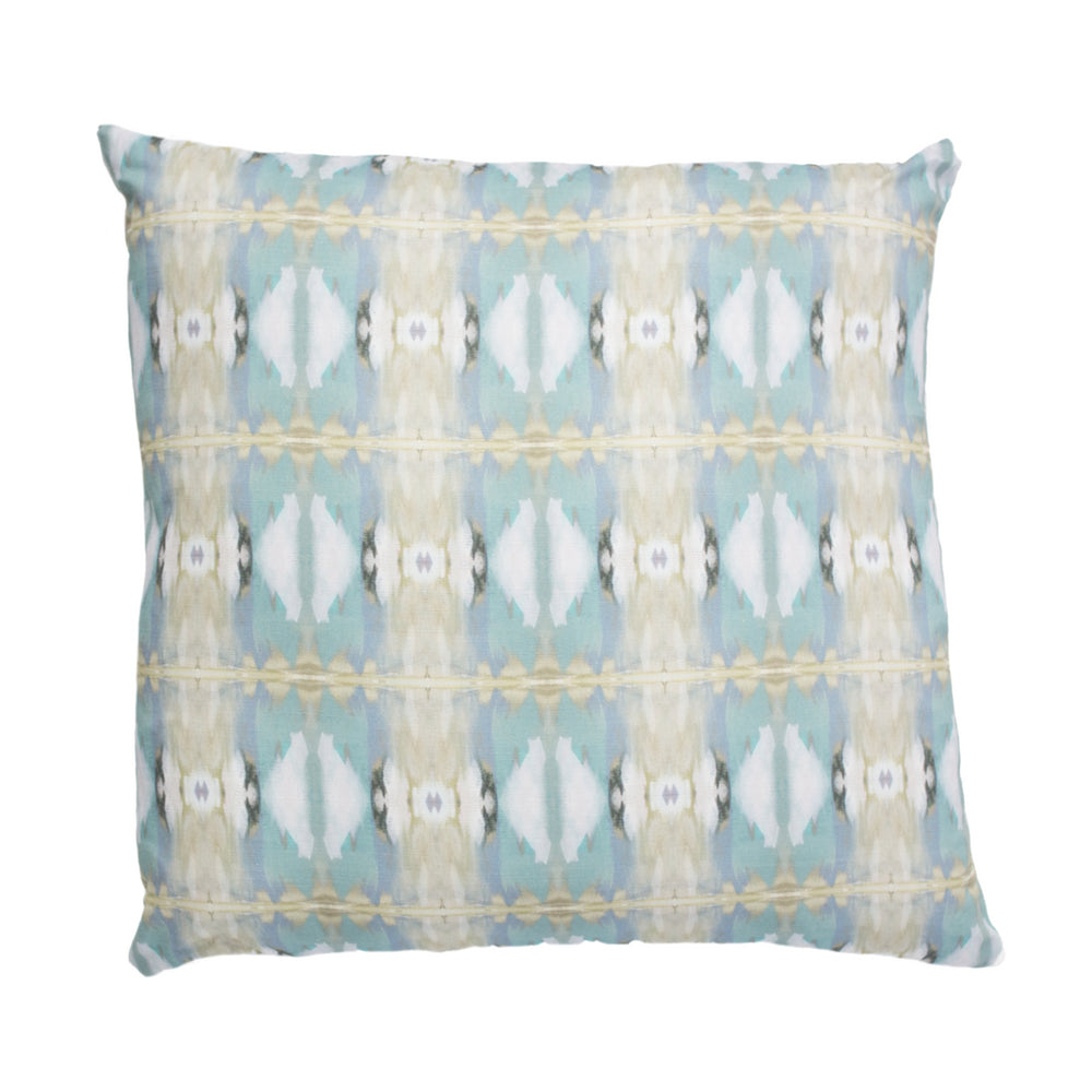 Laura Park Little Chapel Light Blue Linen Cotton Pillow