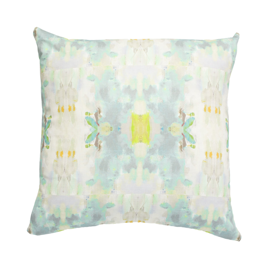 Laura Park Coral Bay Green Linen Cotton Pillow