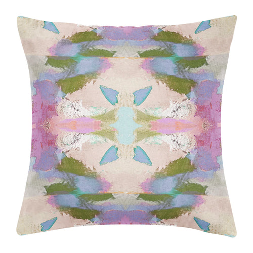 Laura Park Begonia Violet Linen Cotton Pillow
