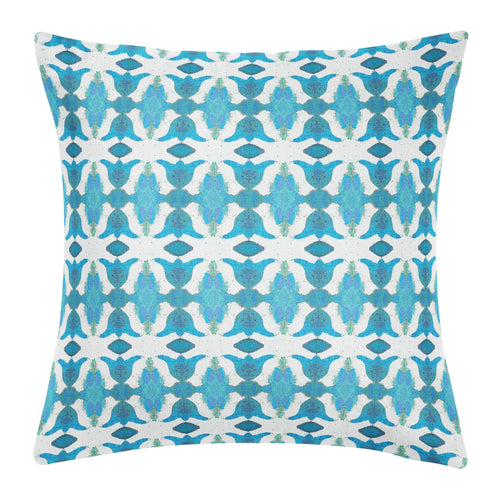 Laura Park Spice Market Blue Linen Cotton Pillow
