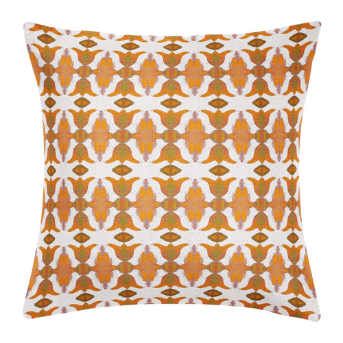 Laura Park Spice Market Orange Linen Cotton Pillow