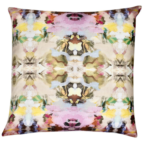 Birds of a Feather Linen Cotton Pillow by Laura Park