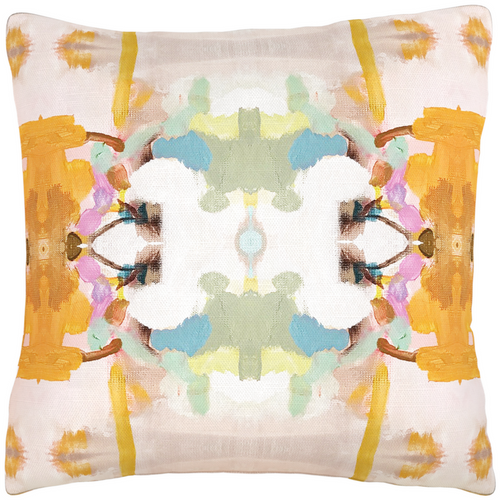 Laura Park Orange Crush Linen Cotton Pillow