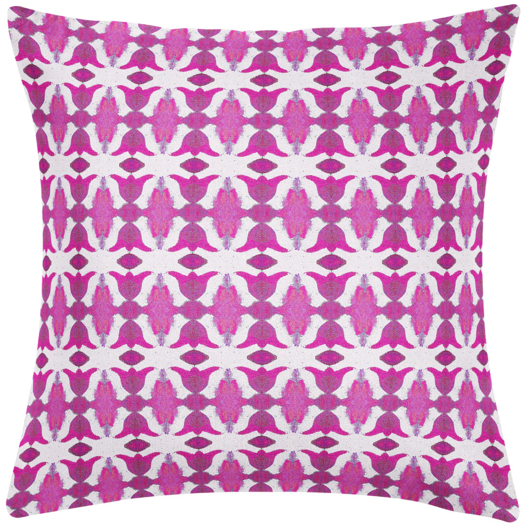 Laura Park Spice Market Rasberry Pink Linen Cotton Pillow