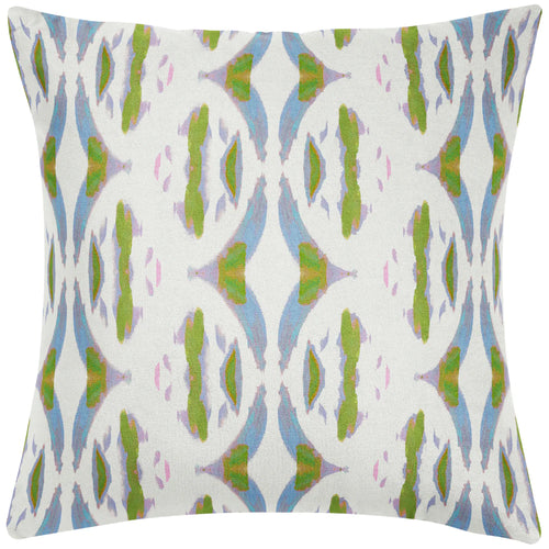 Laura Park Tea Time Violet Linen Cotton Pillow