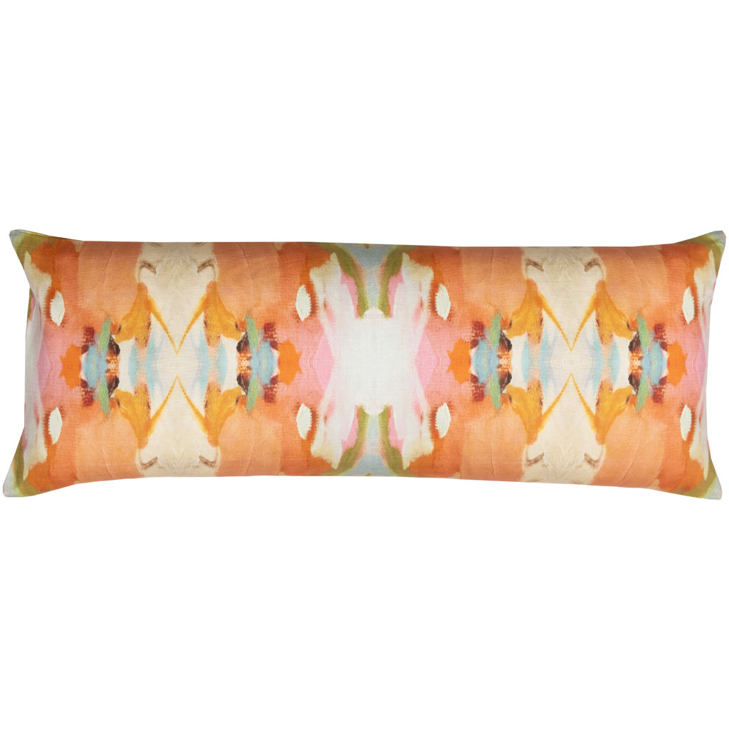 Laura Park Under the Sea Orange Linen Cotton Pillow