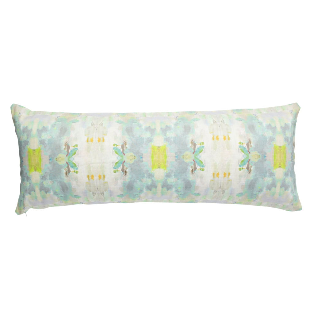 Laura Park Coral Bay Green Linen Cotton Pillow