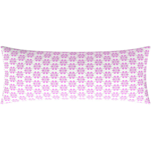 Laura Park Clover Pink Linen Cotton Pillow