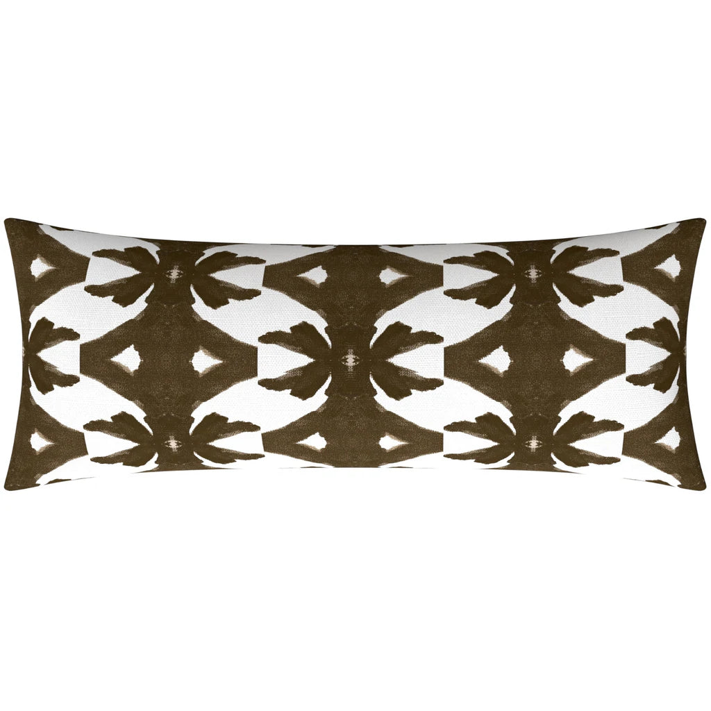 Laura Park Palm Cocoa Linen Cotton Pillow