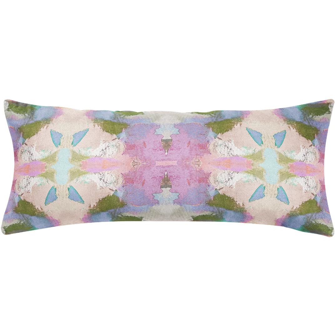 Laura Park Begonia Violet Linen Cotton Pillow