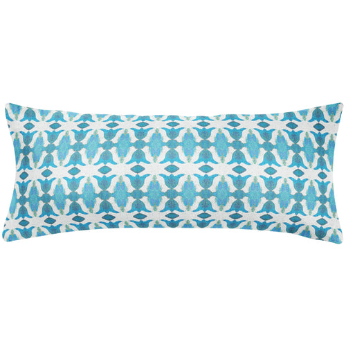 Laura Park Spice Market Blue Linen Cotton Pillow
