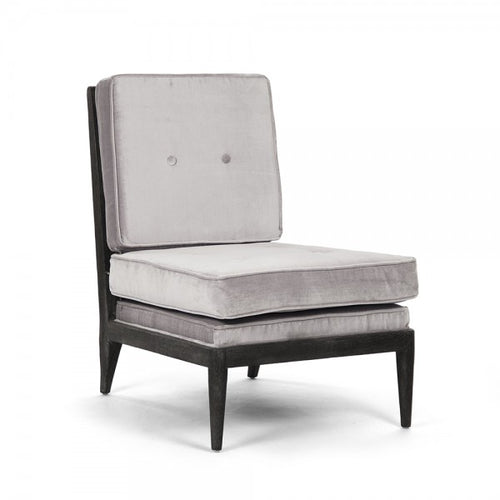 Zentique Lorain Lounge Chair Light Grey Polyester Viscose
