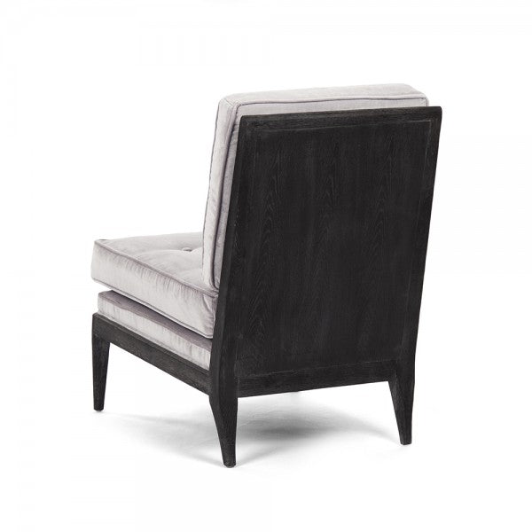 Zentique Lorain Lounge Chair Light Grey Polyester Viscose