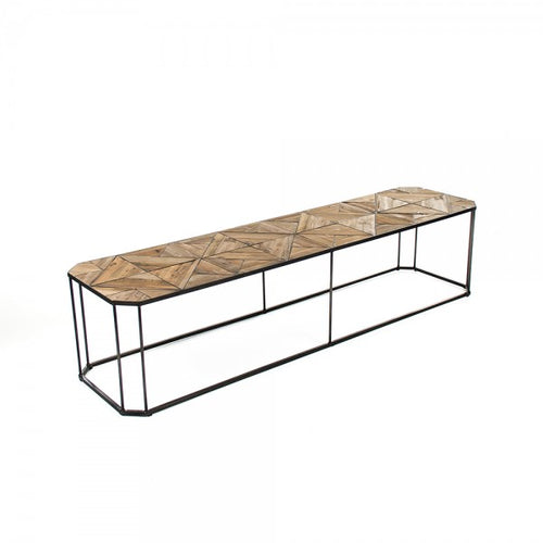 Zentique Cuthbert Coffee Table Weathered Pine