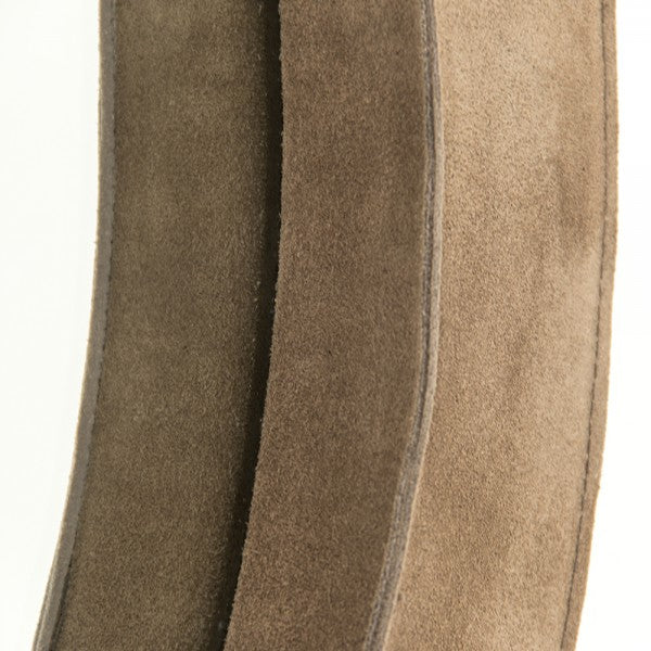 Zentique Pendre Mirror (Small) Tan Suede Leather