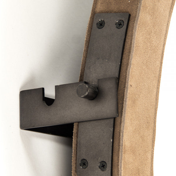 Zentique Pendre Mirror (Large) Tan Suede Leather