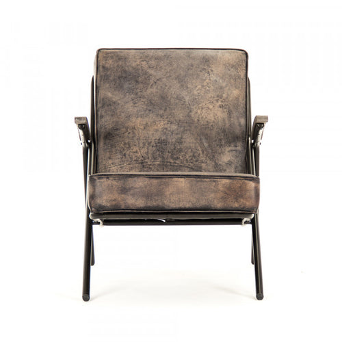 Zentique Lucas Lounge Chair Brown Leather
