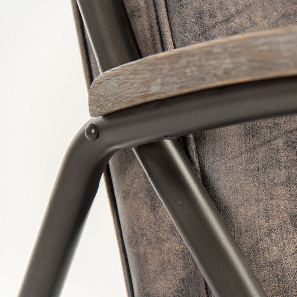 Zentique Lucas Lounge Chair Brown Leather