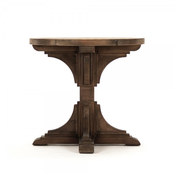 Zentique Leah Table Dark Weathered Pine