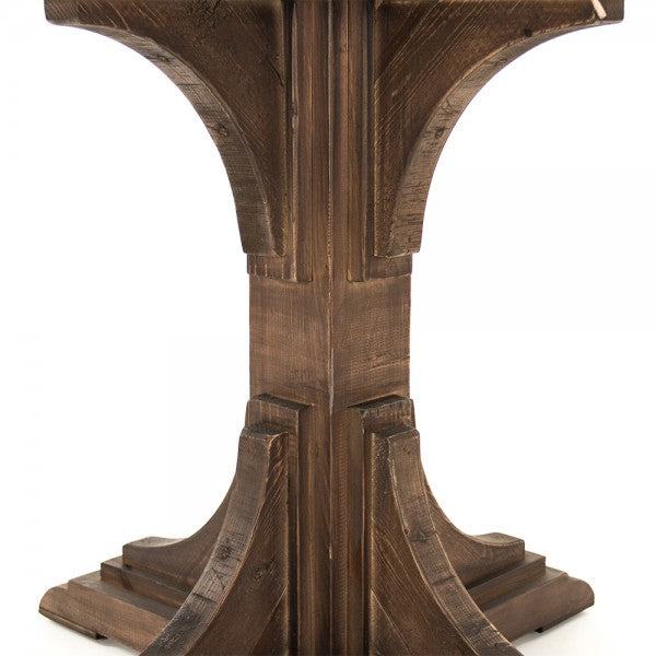 Zentique Leah Table Dark Weathered Pine