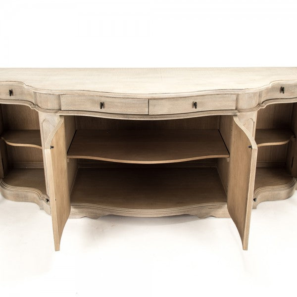 Zentique Courbe Buffet, Tan/Brown