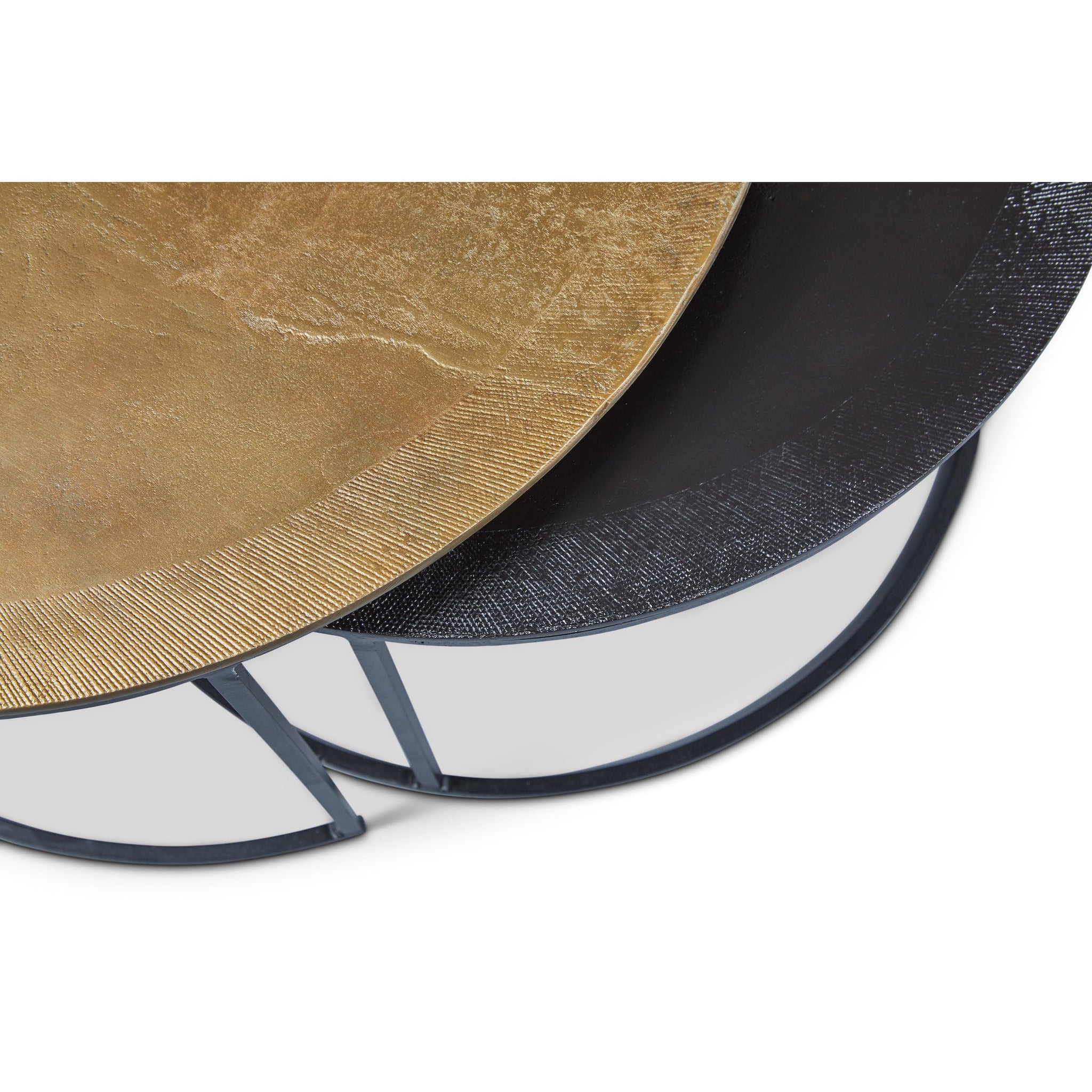 Urbia Mandala Coffee Table in Brass (Set of 2)