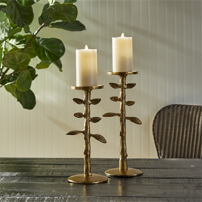 Brier Candle Stands St/2