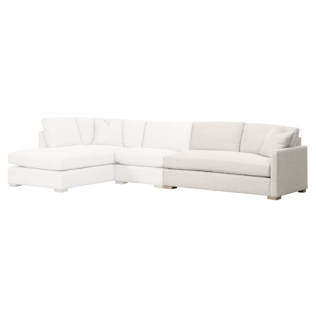 Essentials For Living Clara Modular 2 Seat Right Slim Arm Sofa