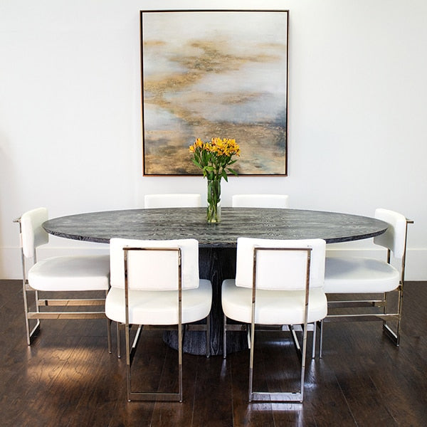 Worlds Away Jefferson Oval Dining Table