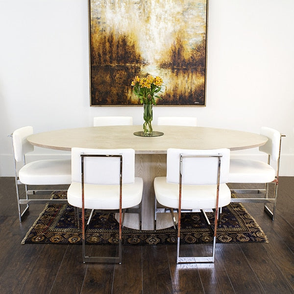 Worlds Away Jefferson Oval Dining Table