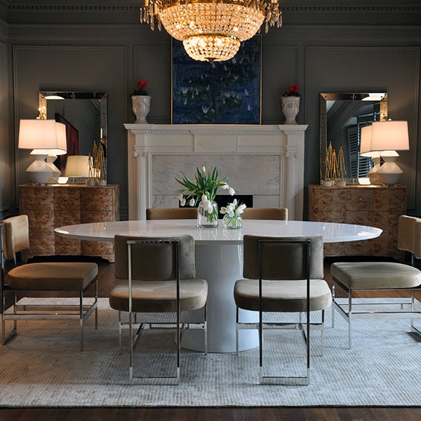 Worlds Away Jefferson Oval Dining Table