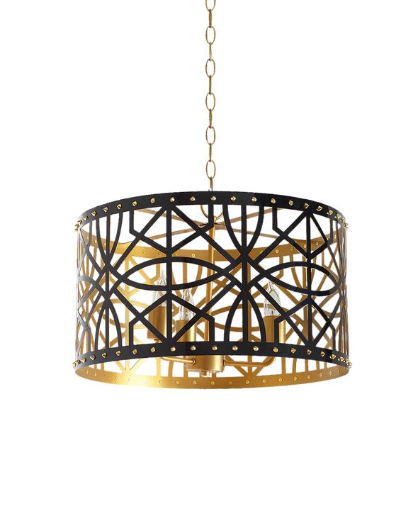 Couture Jonah 20" Pendant Light in Black