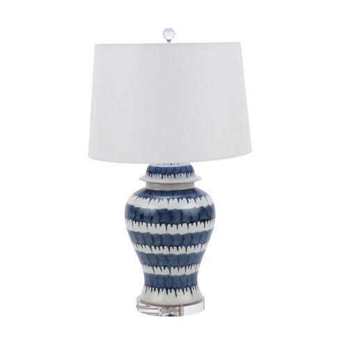 Blue & White Drip Table Lamp by Legend of Asia