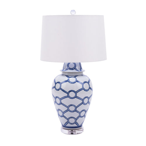Blue and White Crossing Circle Lamp, Legend of Asia