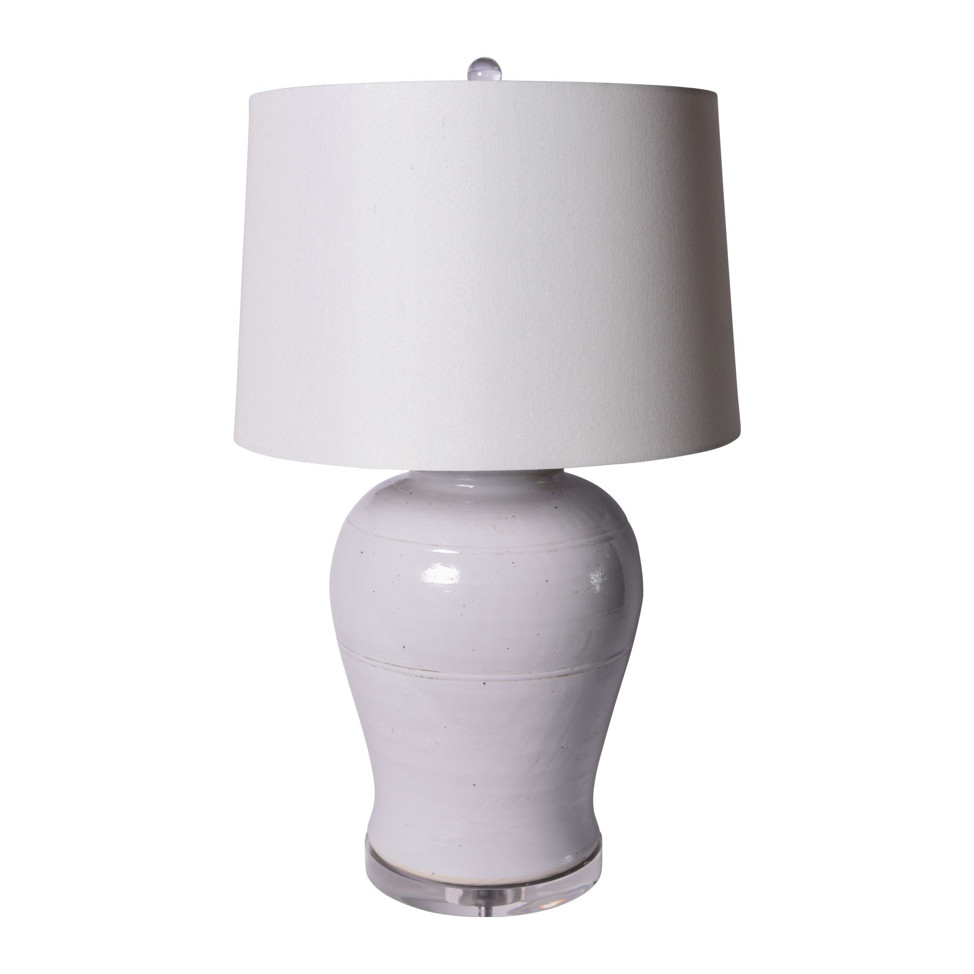 Busan White Open Top Kimchi Jar Lamp By Legends Of Asia