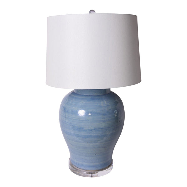 Lake Blue Open Top Jar Large Lamp By Legends Of Asia