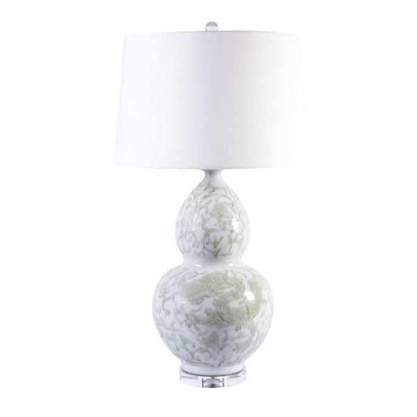 Celadon Lotus Gourd Lamp by Legend of Asia
