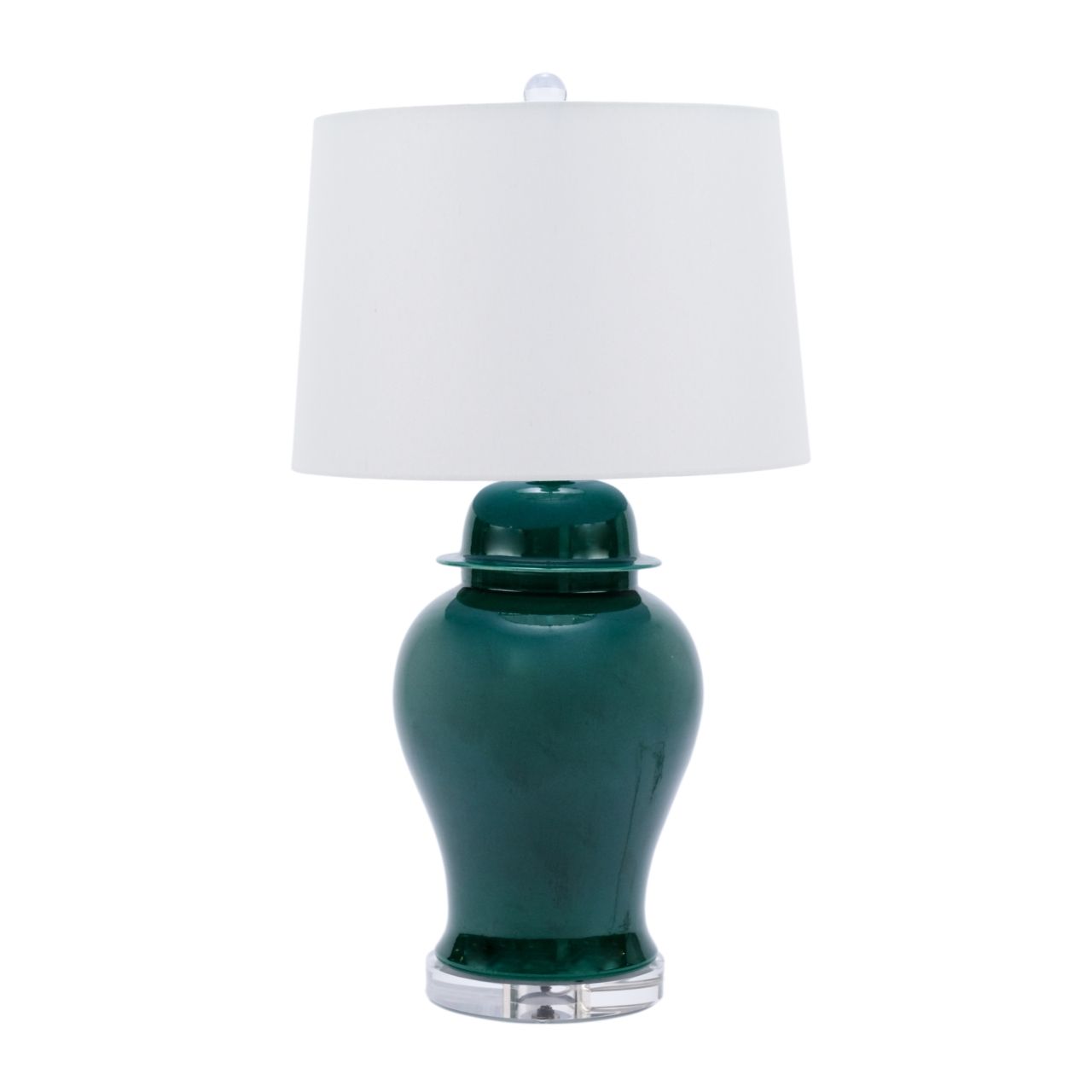 Emerald Green Temple Jar Table Lamp By Legends Of Asia