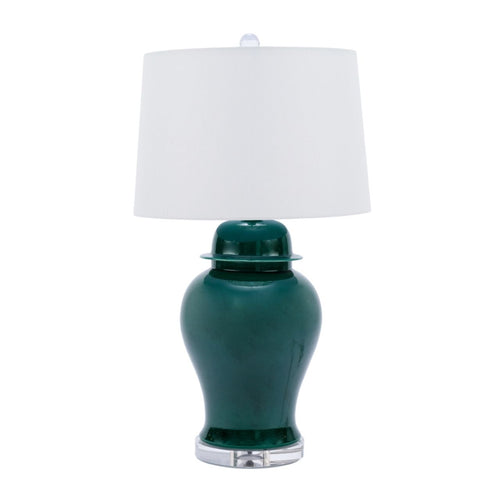 Emerald Green Temple Jar Table Lamp By Legends Of Asia