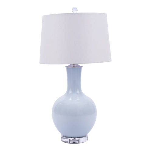 Icy Blue Globular Vase Table Lamp by Legend of Asia
