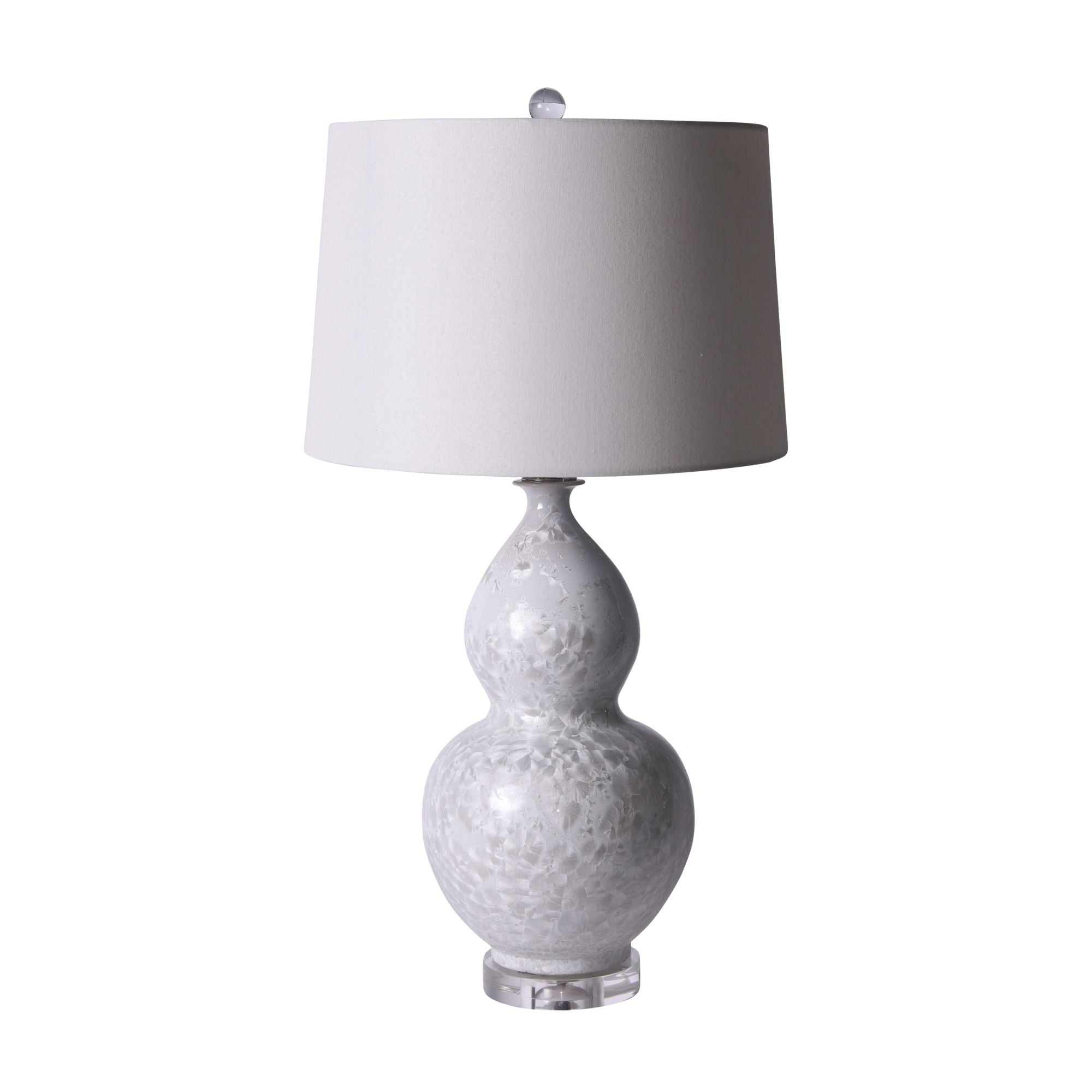 Crystal Shell Gourd Vase Small Table Lamp By Legends Of Asia