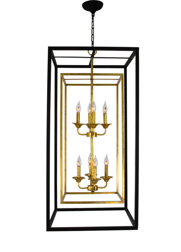 Black and Gold Tall Light