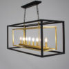 Black and Gold Rectangular Light