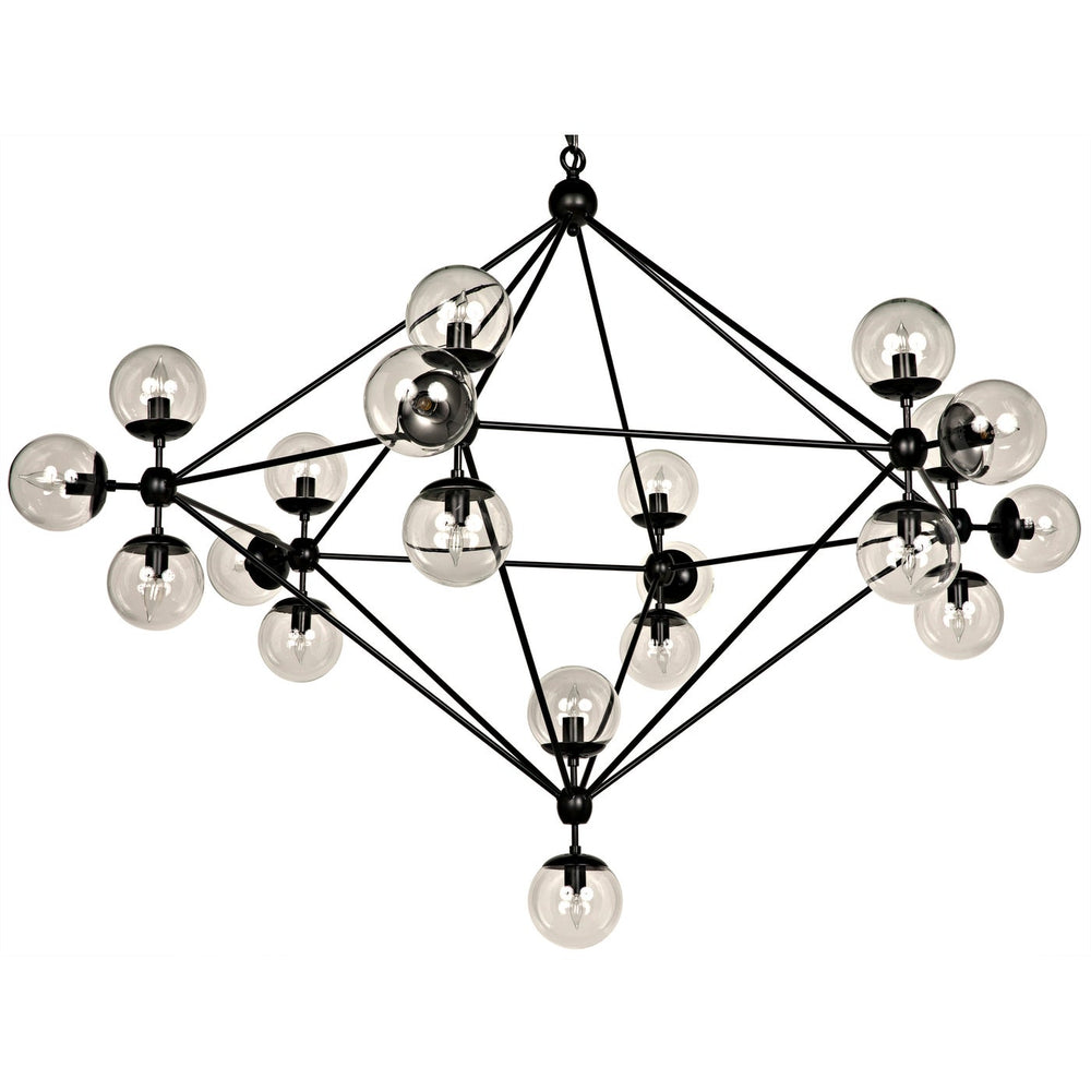 Noir Pluto Chandelier, Large