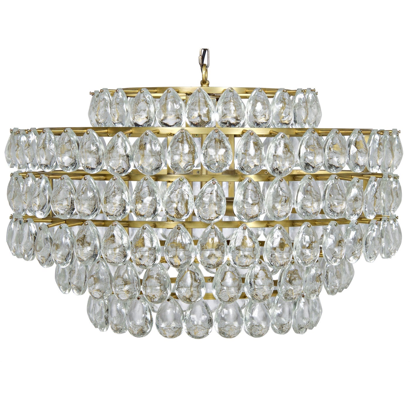 Noir Linden Chandelier, Antique Brass, And Black Steel