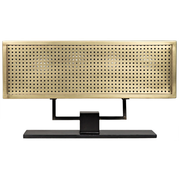 Noir Apollo Table Lamp, Metal With Brass Finish